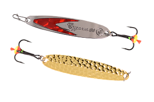 Блесна вертикальная ECOPRO Судачья красн.флекс, 60мм, 10г, GB/SRF