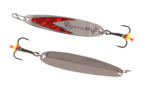 Блесна вертикальная ECOPRO Судачья красн.флекс, 60мм, 10г, SRF