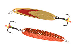 Блесна вертикальная ECOPRO Судачья красн.флекс, 70мм, 15г, OB/GRF