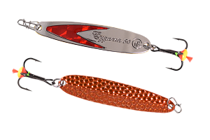 Блесна вертикальная ECOPRO Судачья красн.флекс, 50мм, 6г, OB/SRF