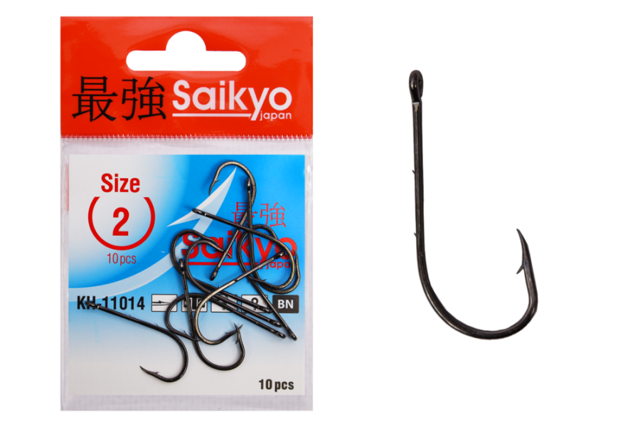 Крючки Saikyo KH-11014 Bait Holder BN  № 2 (10шт)