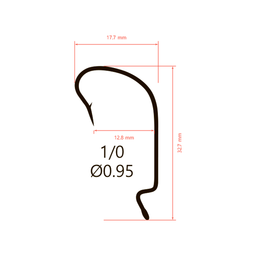 Крючки офсетные Saikyo BS-3312 Offset Hook