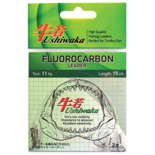 Поводок Ushiwaka Fluorocarbon UF2514, 14кг/25см, 2шт