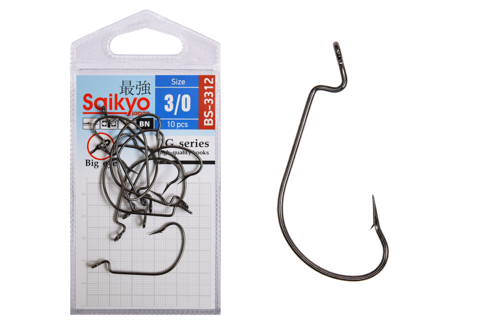 Крючки офсетные Saikyo BS-3312 Offset Hook