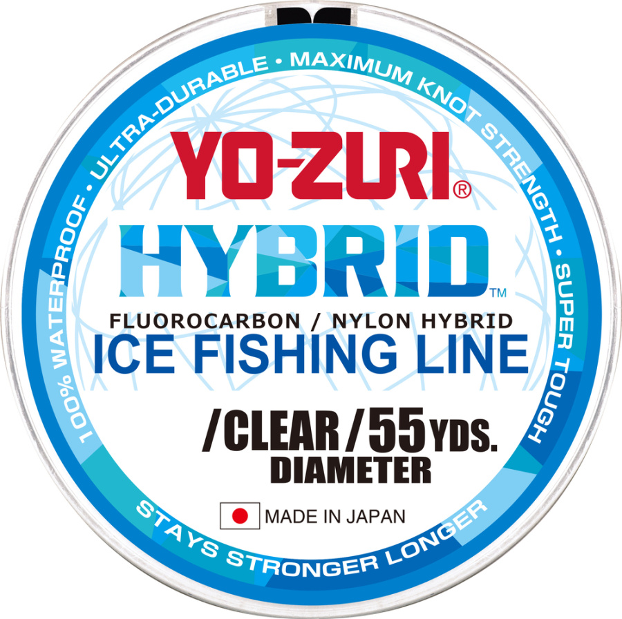 Леска монофильная Yo-Zuri Hybrid Ice 50м Clear (0,203мм) 4lbs