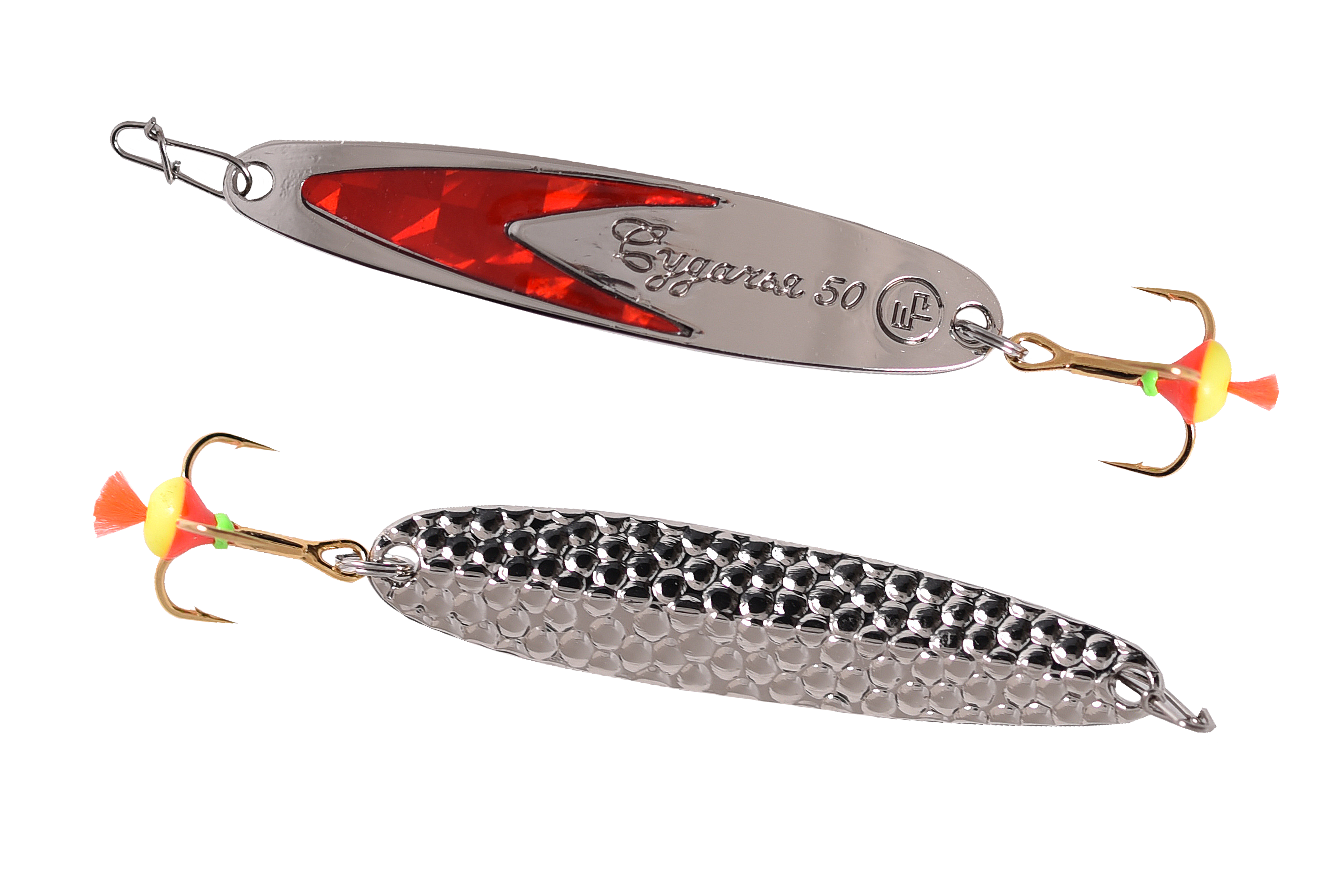 Блесна вертикальная ECOPRO Судачья + красный флекс