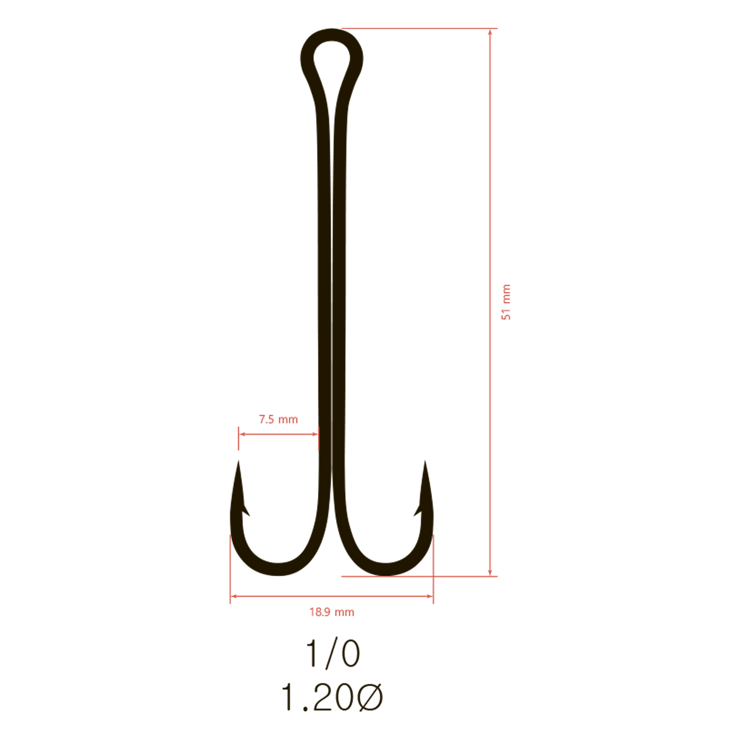 Крючки двойные Saikyo KH-11040 Double Hook (A-Long Shank)