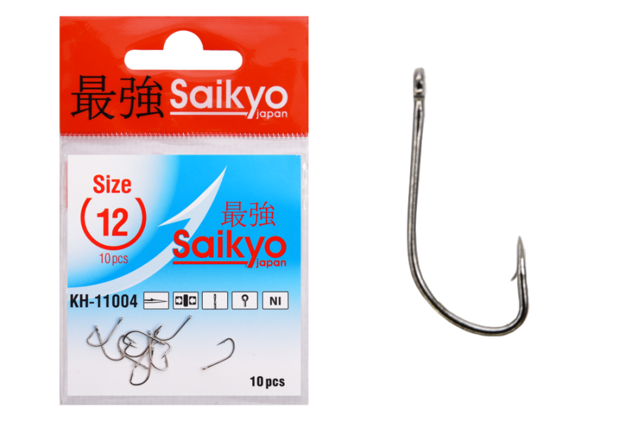 Крючки Saikyo KH-11004 Crystal Ni №12 (10шт)
