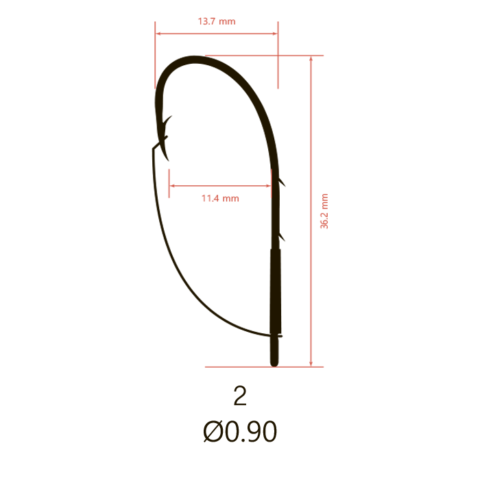 Крючки Saikyo KH-12001 Weedless Single Hook