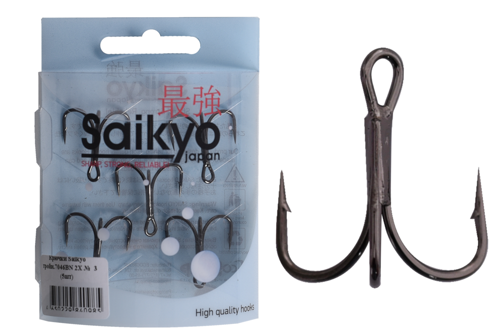 Крючки тройные Saikyo 7046 2X