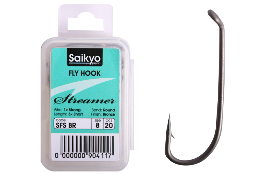 Крючки Saikyo KH-71472 Streamer BR №08 (20шт)