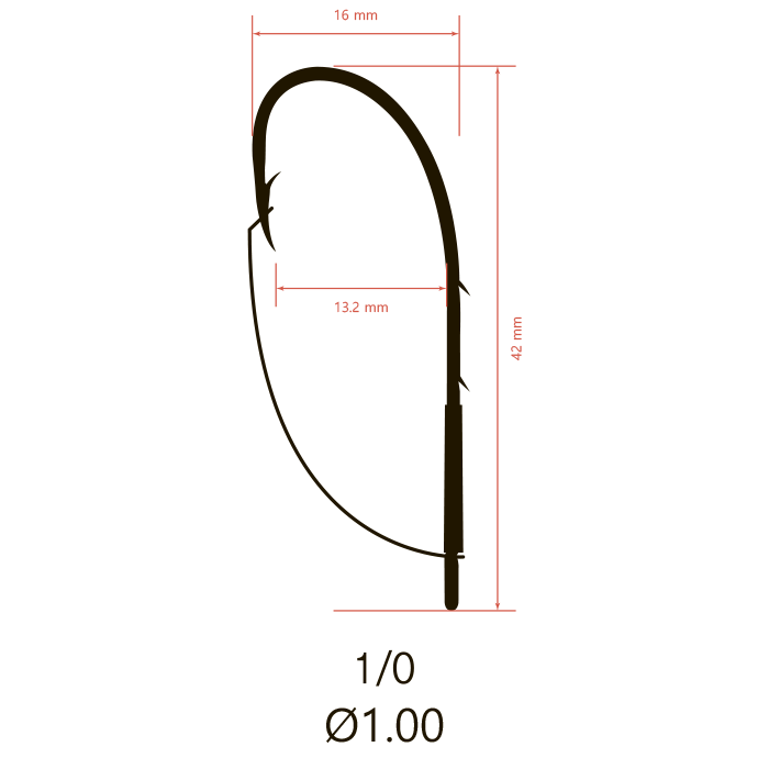 Крючки Saikyo KH-12001 Weedless Single Hook