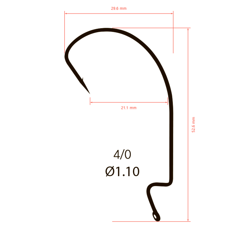 Крючки офсетные Saikyo BS-3315 Offset Hook