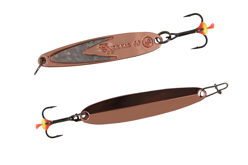 Блесна вертикальная ECOPRO Судачья + серебряный флекс