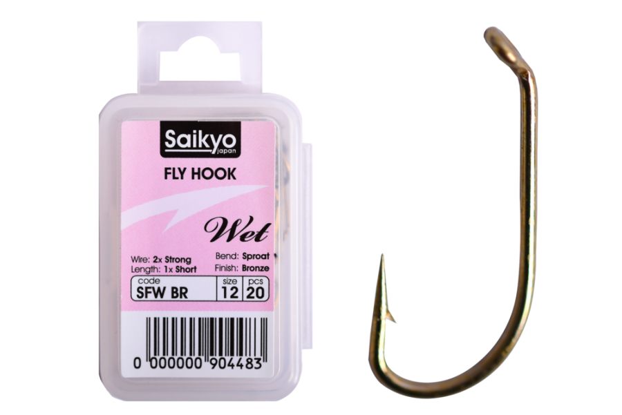 Крючки Saikyo KH-72480 SFW Wet BR 12 (20шт)