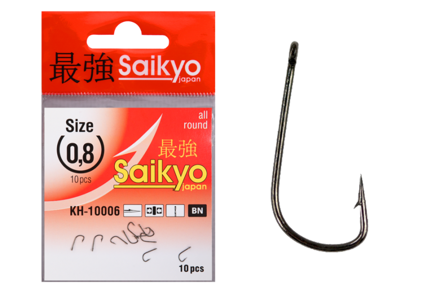Крючки Saikyo KH-10006 Sode Ring BN № 0,8 (10шт)