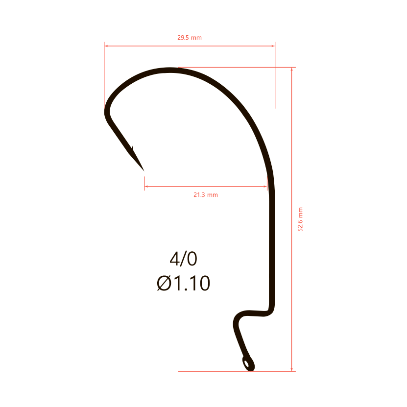 Крючки офсетные Saikyo BS-2315 Offset Wide Range Worm