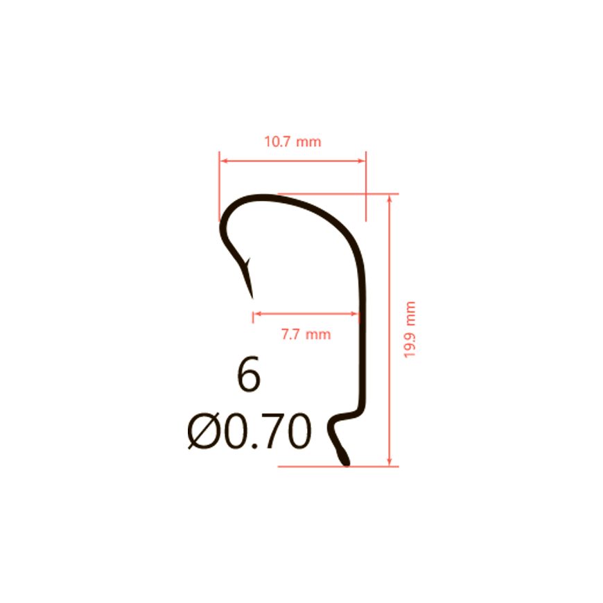 Крючки офсетные Saikyo BS-3312 Offset Hook