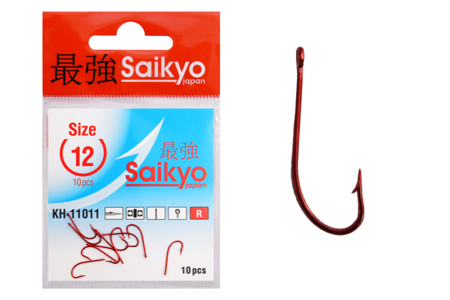 Крючки Saikyo KH-11011 O&apos;Shaughnessy Red №12 (10шт)