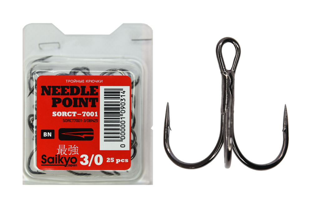 Крючки тройные Saikyo 7001