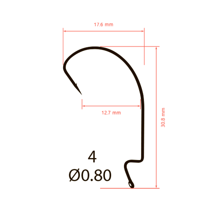 Крючки офсетные Saikyo BS-3315 Offset Hook