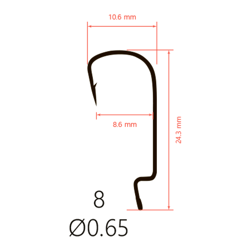 Крючки офсетные Saikyo BS-3324 Offset Hook