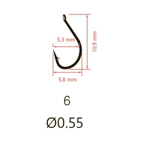 Крючки Saikyo KH-10008 Idumezina Ring