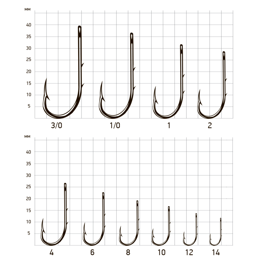 Крючки Saikyo KH-11014 Bait Holder BN  № 6 (10шт)