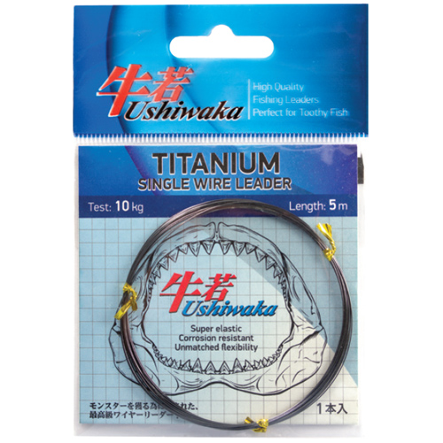 Поводочный материал Ushiwaka Titanium Single Wire, 25кг 5м