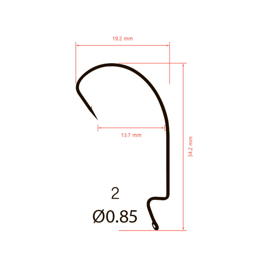 Крючки офсетные Saikyo BS-3315 Offset Hook