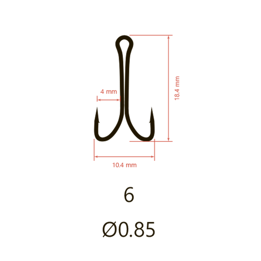 Крючки Saikyo двойн.Normal Shank KH-11041  №   6 BN (50шт)