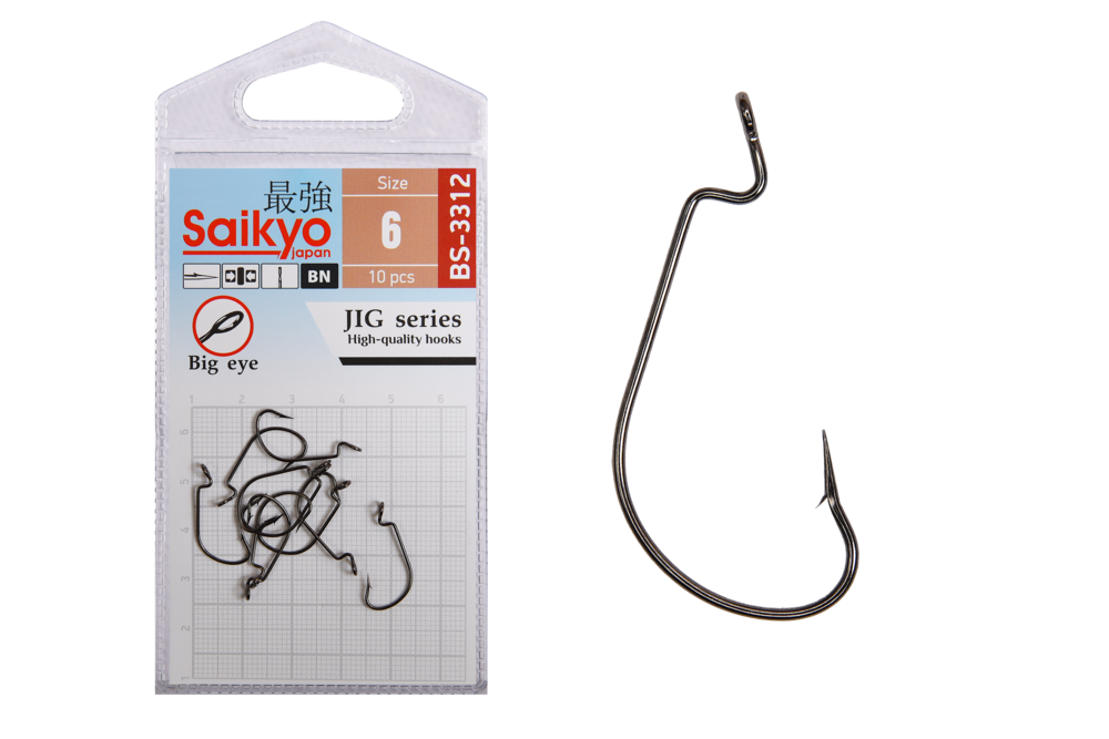 Крючки офсетные Saikyo BS-3312 Offset Hook