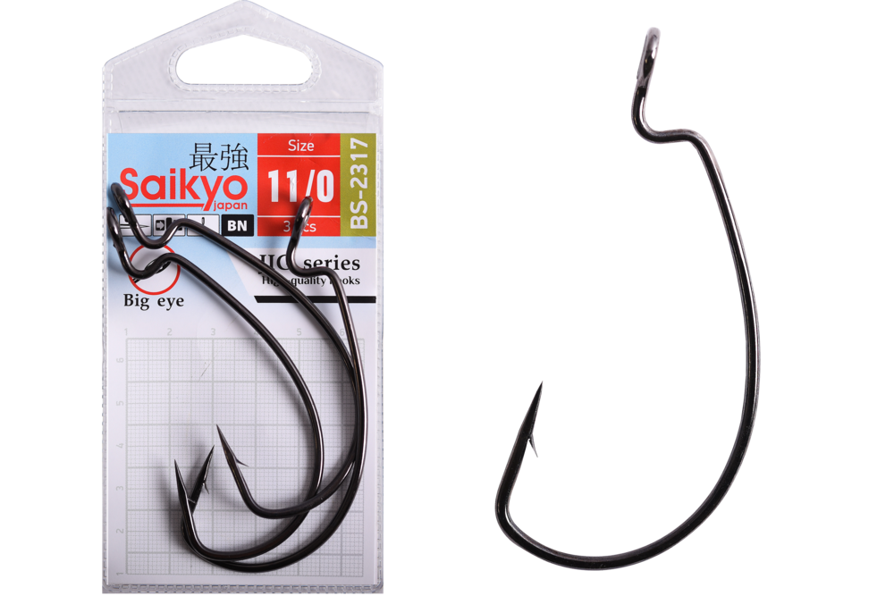 Крючки офсетные Saikyo BS-2317 Magna Super Lock Worm
