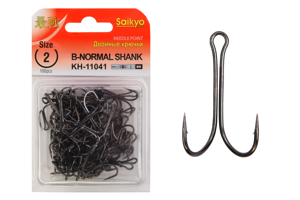 Крючки двойные Saikyo KH-11041 Double Hook (B-Normal Shank)