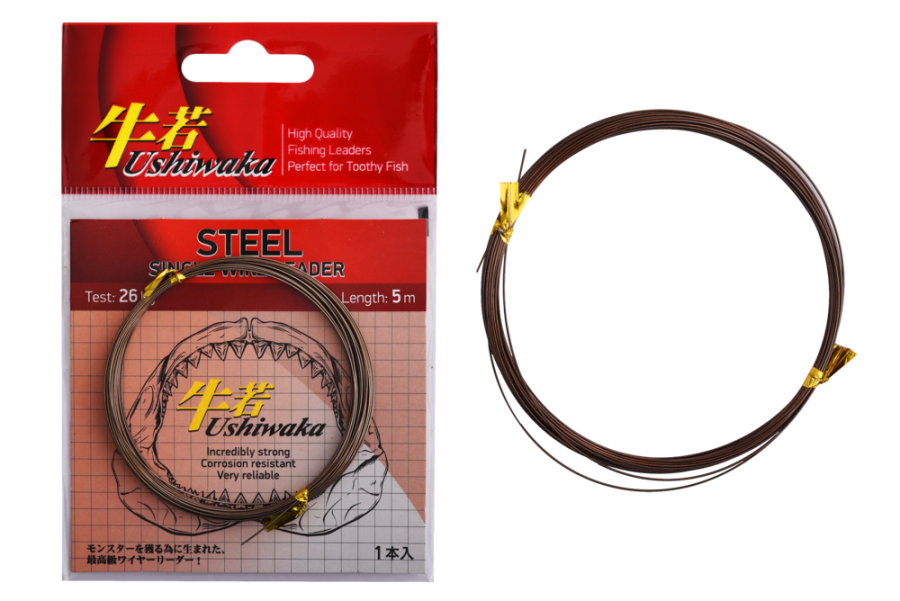 Поводочный материал Ushiwaka Steel Single Wire, 26кг 5м