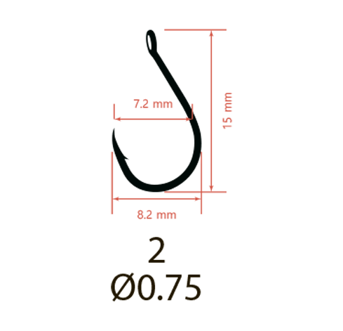 Крючки Saikyo KH-10026 Chinu Ring