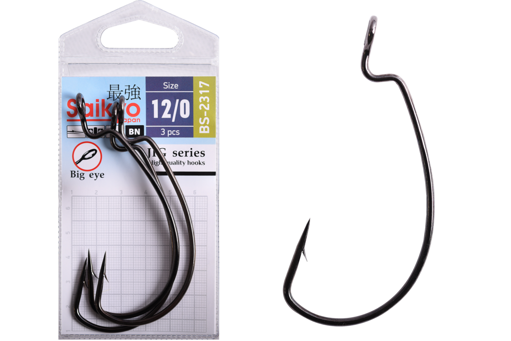 Крючки офсетные Saikyo BS-2317 Magna Super Lock Worm
