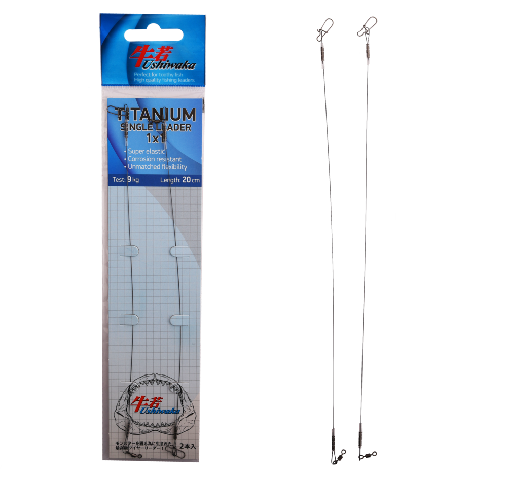 Поводки Ushiwaka Titanium Single Leader 1x1