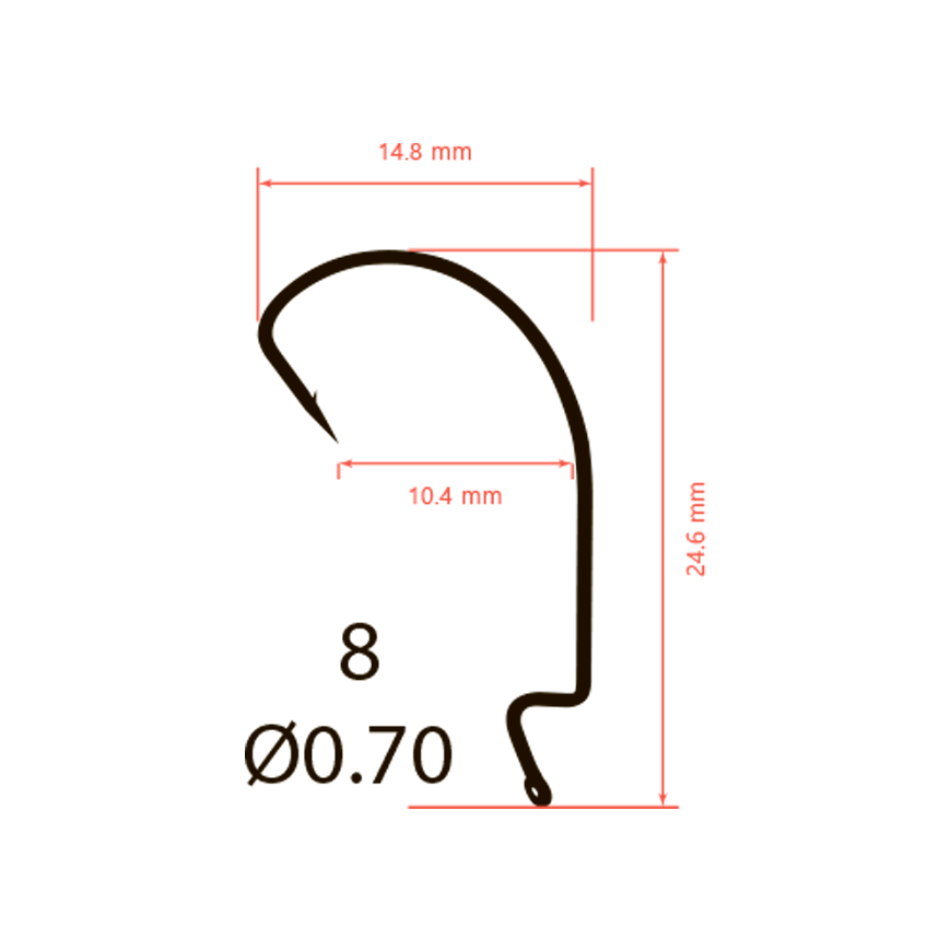 Крючки офсетные Saikyo BS-3315 Offset Hook