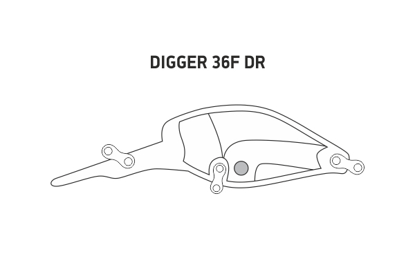 Воблер LureMax DIGGER 36F DR-002 4,2 г. плавающий