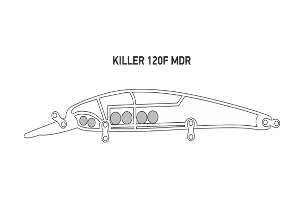 Воблер LureMax KILLER 120F MDR-046 17,5 г. плавающий