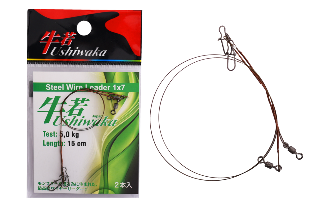 Поводки Ushiwaka Steel Wire Leader 1x7 Поводки Ushiwaka Steel Wire Leader 1x7