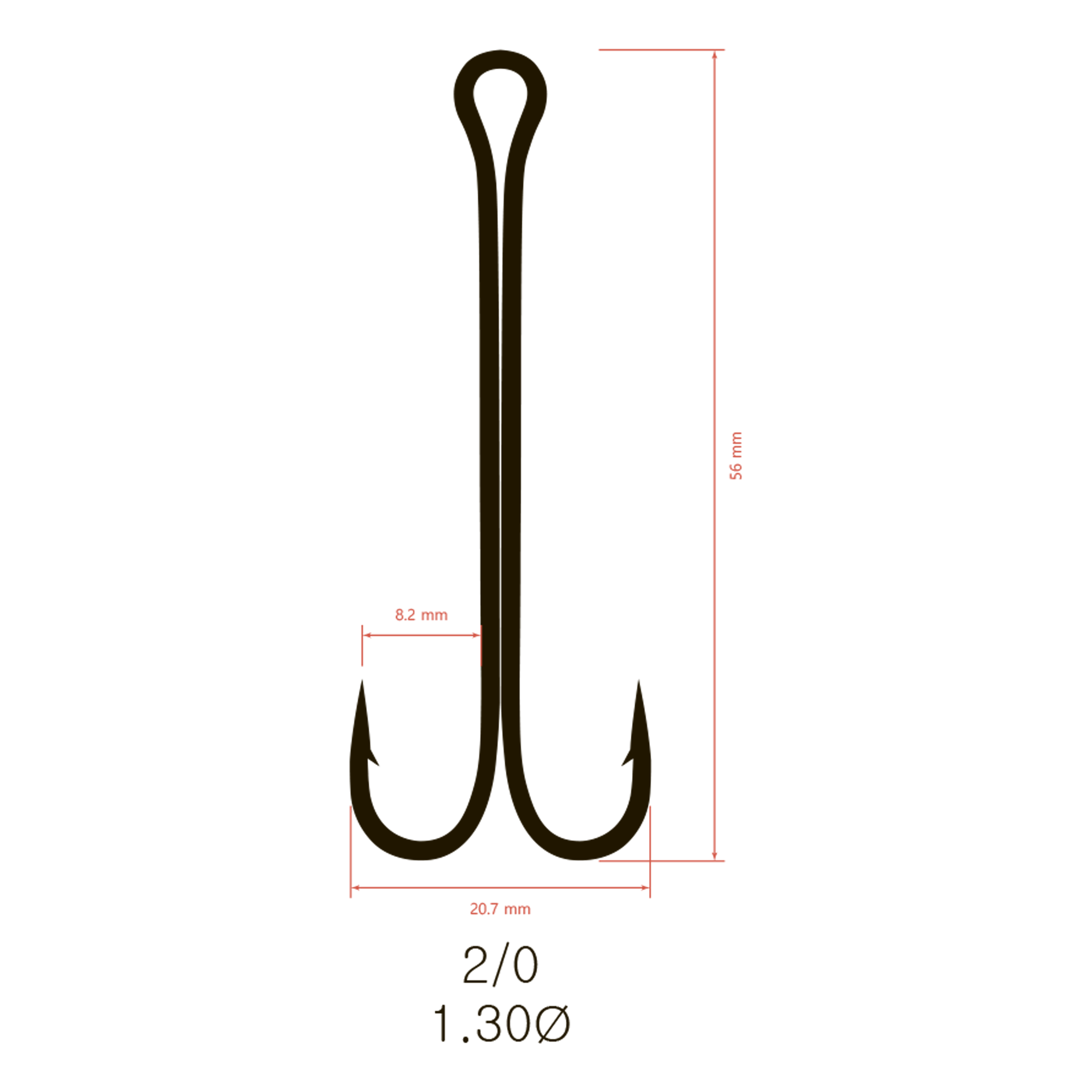 Крючки двойные Saikyo KH-11040 Double Hook (A-Long Shank)