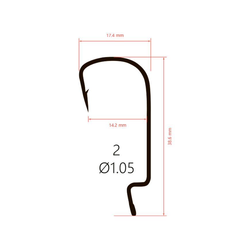Крючки офсетные Saikyo BS-3324 Offset Hook