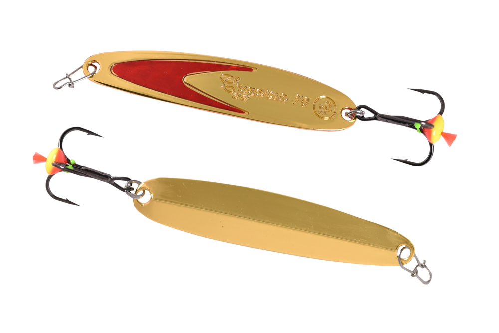 Блесна вертикальная ECOPRO Судачья + красный флекс