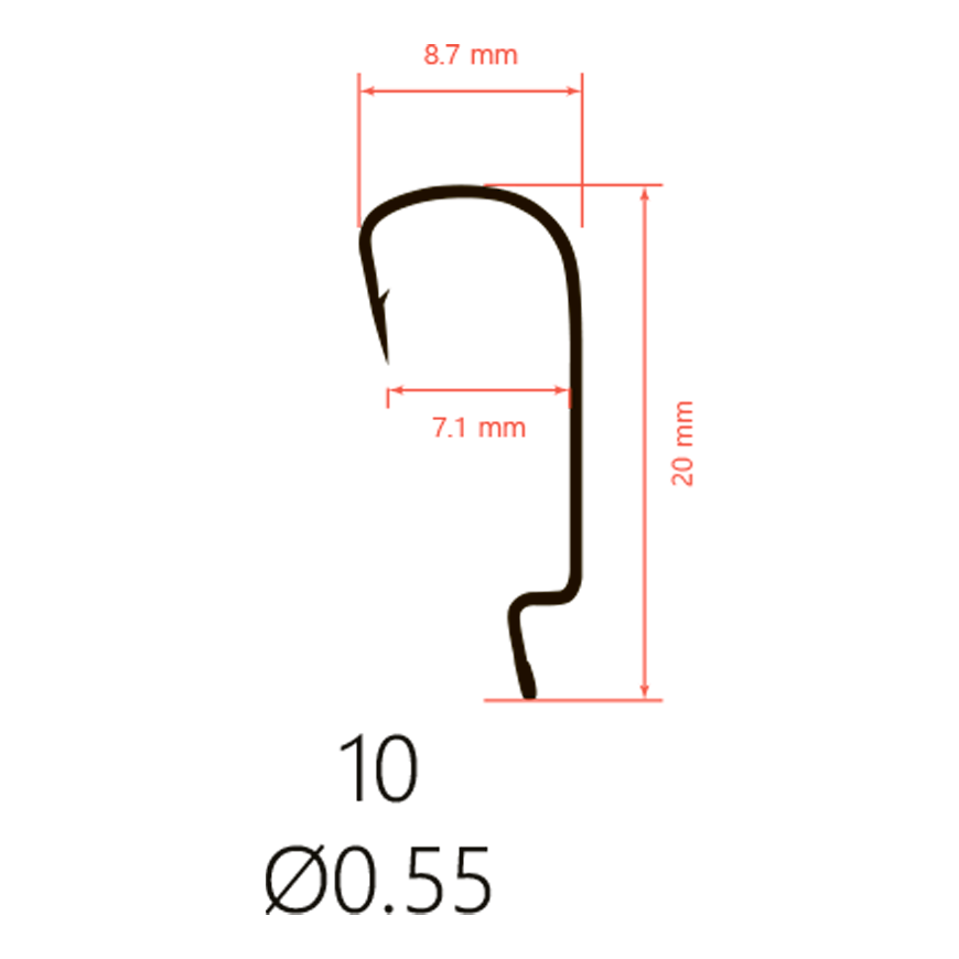 Крючки офсетные Saikyo BS-3324 Offset Hook
