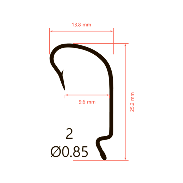 Крючки офсетные Saikyo BS-2312 Offset Worm