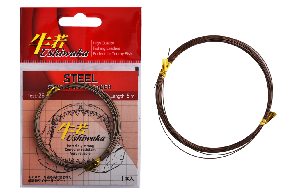 Поводковый материал Ushiwaka Steel Single Wire Leader 