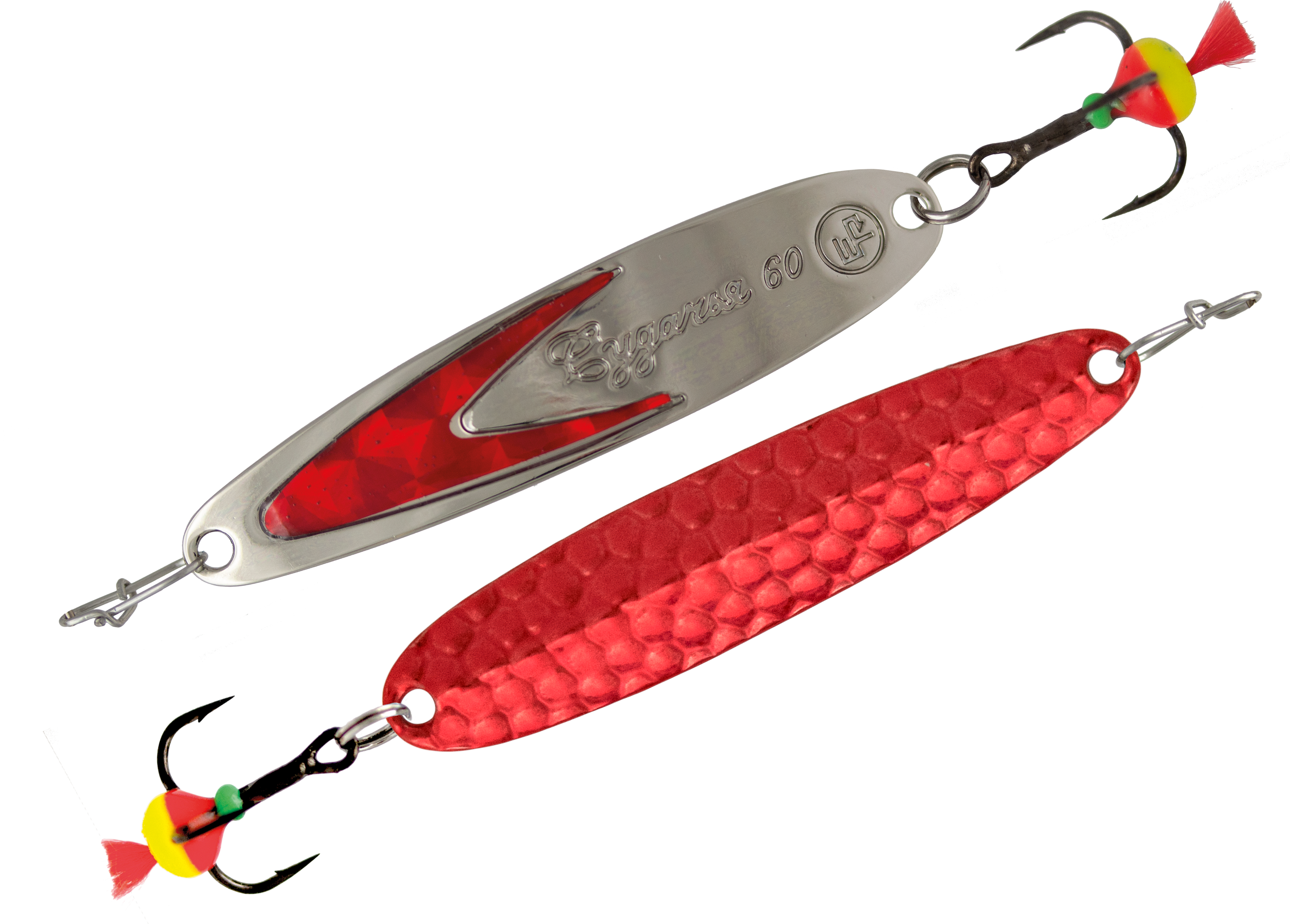 Блесна вертикальная ECOPRO Судачья + красный флекс