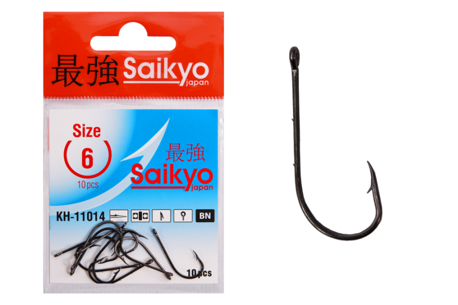Крючки Saikyo KH-11014 Bait Holder BN  № 6 (10шт)